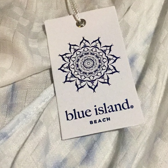 Blue Island swim beach cover-up, size XS - Picture 3 of 8